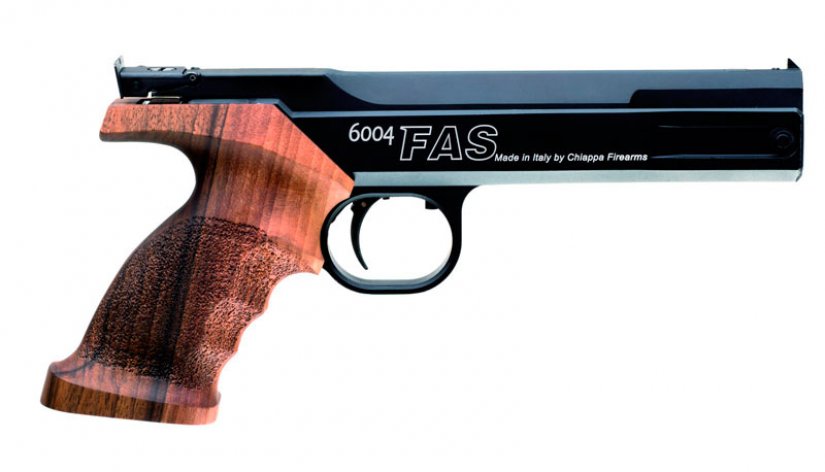 Pistola Chiapa FAS 6004 con dos empuñaduras diferentes