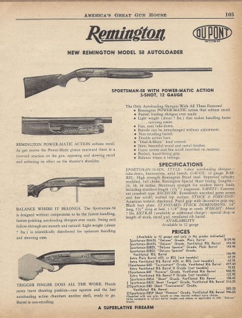 Hola, recientemente he adquirido la Remington 1100 que estaba a la venta en la Armería Navas, para mí 10