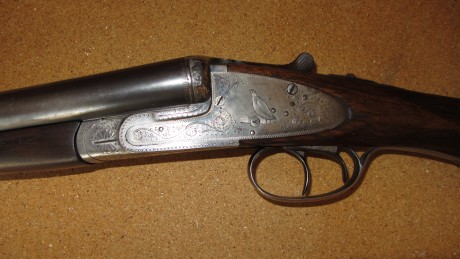 Gran escopeta paralela de la prestigiosa marca a. c. (fábrica de arrieta y cia. elgoibar (españa) calibre 01