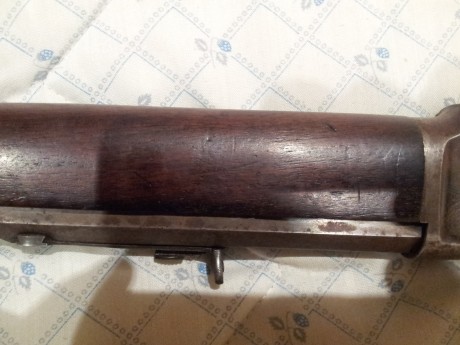 Estupendo Winchester de repetición modelo 1873. Su cañón es octogonal y este es el modelo deportivo, tiene 10