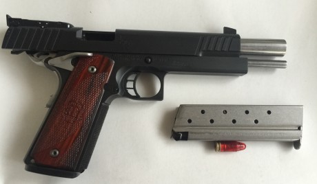 VENDIDA ,,,,,pistola STI targert master de 6 pavon  de 9mm tiene un año  ,la compre nueva ,esta practicamente 00