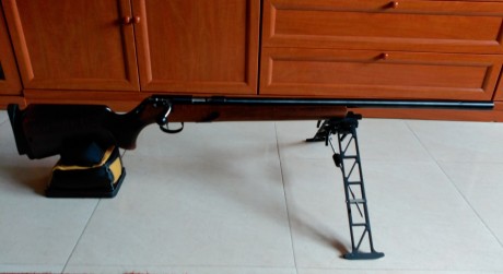 Vendo Rifle Anschutz 1517 MP R Cb.17 HMR , como nuevo.Con cantonera regulable y cañón match de competición, 21