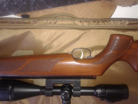 Vendo mi  Hw 97 calibre 4,5,16 julios estado impecable tanto de madera como de pavonado,poquisimo uso
Con 11