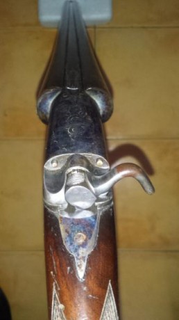 Vendo escopeta paralela Brun Latrige , fabricada en Sant Etienne calibre 12 .modelo 555 .Escopeta precursora 01