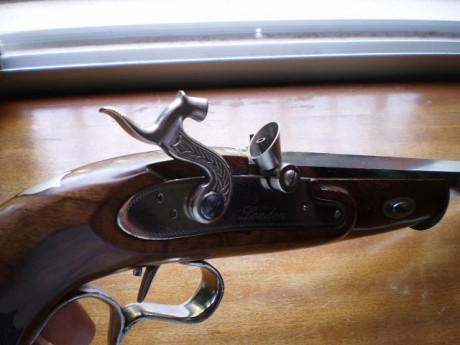 pistola William Parquer Match Pistol
calibre 45 , bola 440 y calepino, disparador con sensibilizador pelo.
precio 10