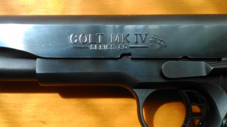 Vendida. Cerrar.

Vendo pistola Colt 1911 Goverment Model MK IV series 80 calibre 9mm. La adquirí el verano 22