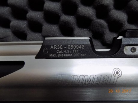 hola vendo carabina de competición de la marca hammerli modelo AR30 de aluminio con tos sus accesorios 01