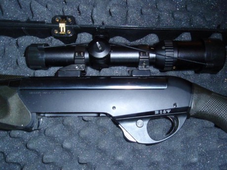 Se vende conjunto Rifle Benelli Argo modelo  Confortech, visor de batida SHILBA modelo SAFARI RD30 de 00