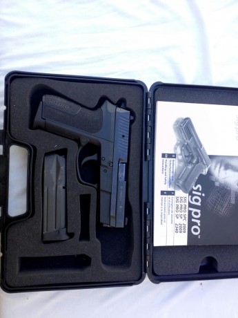 VENDIDA
Se vende pistola Sig Sauer Sp 2009 en 9mm pb,Buen Estado.
Peso en vacio 725 g,longitud total 18,7 01