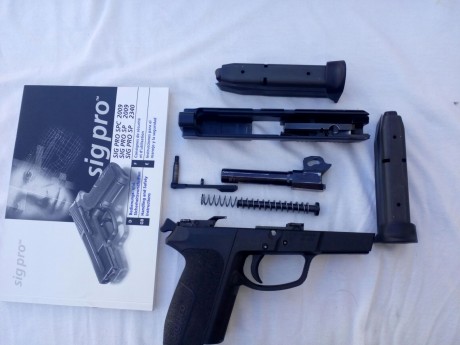 VENDIDA
Se vende pistola Sig Sauer Sp 2009 en 9mm pb,Buen Estado.
Peso en vacio 725 g,longitud total 18,7 11