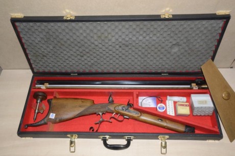 Vendo rifle de avancarga Schützen, fabricado de encargo por el armero Jesús Maria Araquistain de la empresa 21