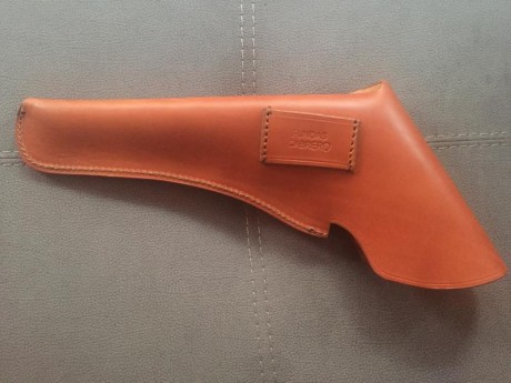 Se vende funda para revólver de avancarga valida para Remington o Colt de piel artesana hecha a mano Cabrero, 00