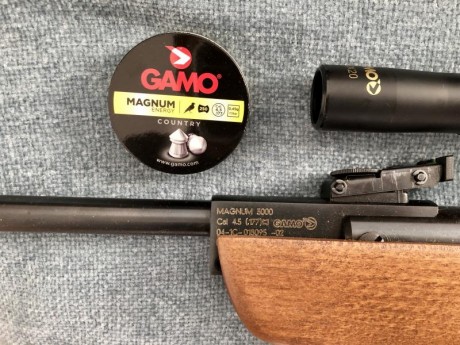 Hola,

Vendo Gamo Magnum 3000 calibre 4,5 y visor Gamo 4x20.
En su caja original.
Peso 3kg.
Velocidad 00