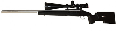 Rifle Sabatti Rover Tactical SYN .308, en perfecto estado, con visor SIGHTRON SIII 10-50x60, anillas Warne, 02