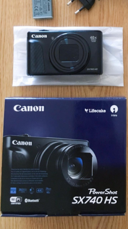 Canon PowerShot SX740 HS 2019 - Cámara compacta de 20.3 MP (40x Zoom óptico, 4K UHD, DIGIC 8, 5 Ejes, 00