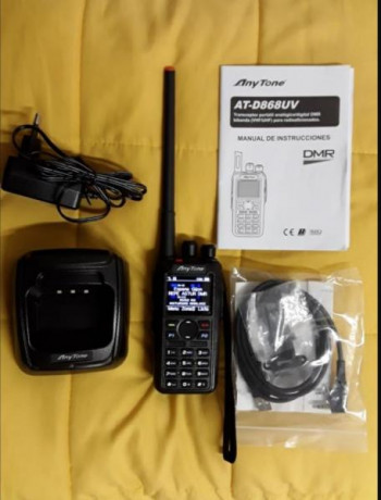 Vendo Walkie Talkie AnyTone AT-D868UV,  sistema DMR. Bibanda, frecuencias digitales VHF y UHF. También 10