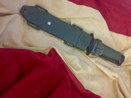 CAMBIO cuchillo militar Aitor Bowie NATO (SIN USO NI REAFILADO) de tamaño de hoja de 18,5cm de acero inoxidable 11
