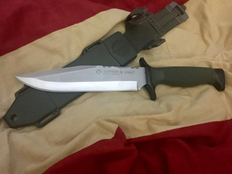 CAMBIO cuchillo militar Aitor Bowie NATO (SIN USO NI REAFILADO) de tamaño de hoja de 18,5cm de acero inoxidable 10