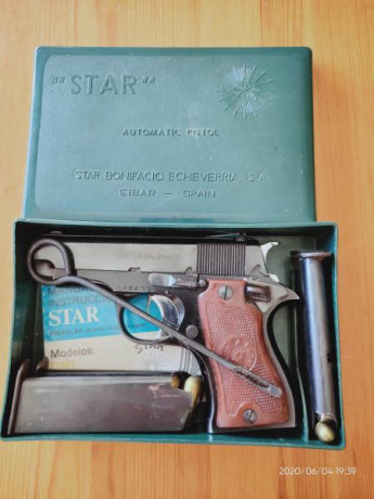 Vendo pistola "STAR" 9 mm corto en buen estado, con poco uso, esta en su caja original con las 00