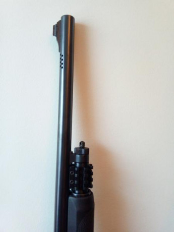 Hola,
Vendo escopeta Mossberg 500 cal 12 con dos cañones:
-Cañon cilíndrico de 47 cms
-Cañon rayado de 11