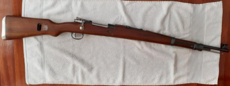 Vendo fusil Mauser Yugoslavo modelo M48A  en calibre 8x57 IS, números de serie coincidentes en todas las 00