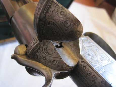 Arma de fabricada en Paris entre 1860 y 1867, carabina con estuche con todos sus accesorios para regalo 30