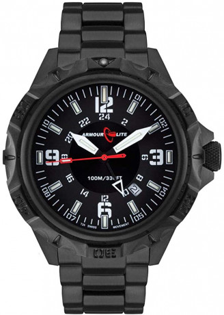 Pongo a la venta un magnifico reloj con iluminación de  tritio con función GMT hecho en suiza ArmourLite 01