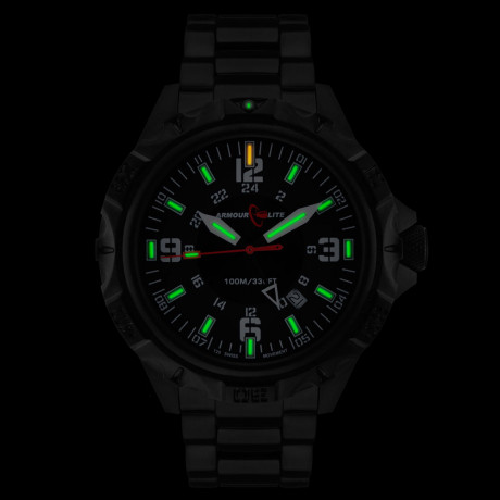 Pongo a la venta un magnifico reloj con iluminación de  tritio con función GMT hecho en suiza ArmourLite 00