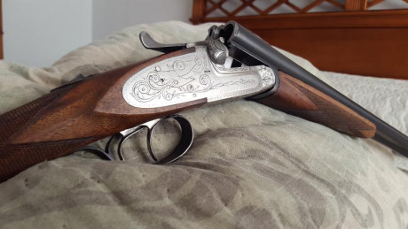 Paralela Antonio Madariaga calibre 28 recámarada a magnum por Mazoriaga, cañón a espejo, de 70cm, con 01