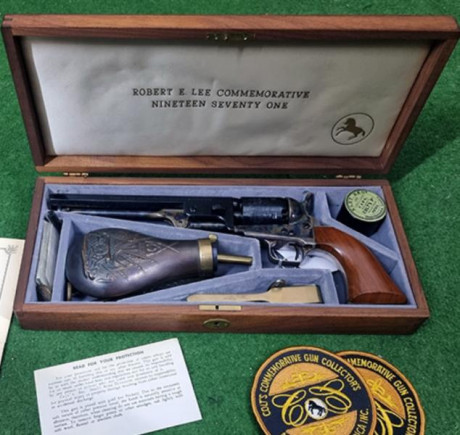 Hola a todos: 
Busco revólver conmemorativo Colt Navy Second Generation Robert E Lee en perfecto estado, 41