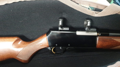 Vendo rifle Fn. Browwning BPR (corredera) calibre 30-06. Cañón 56 cm. peso 3.200 gr.
Bases y anillas Leupold 00