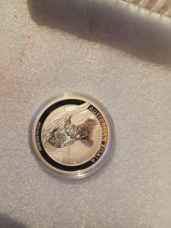 Cambio monedas de plata bullion " plata pura"  koala 2015 de inversión y de colección. 

Cambio 02