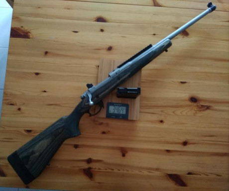 Vendo Ruger Scout en calibre .308WIN, con un cargador metálico original Ruger de 10 cartuchos de capacidad, 41