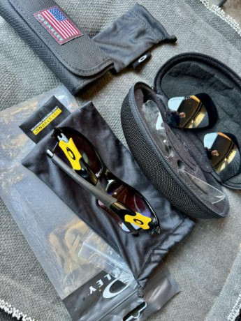 Gafas de sol Oakley Flak jacket jet Black ( 3 juegos de lentes intercambiables) Black iridium / Prizm 02