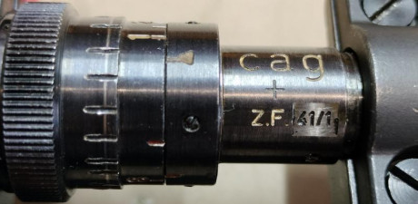 En Venta visor de francotirador Swarovski ZF41/1 tipo 3. Siglas CAG. ORIGINAL.

Se adjunta soporte sujeción 01