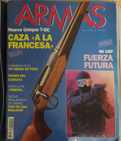 Revista Armas, todo un referente durante años en el tema de las armas largas, cortas , blancas, historia 01