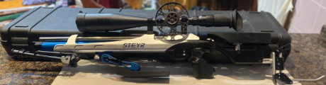 Se vende carabina de pcp Steyr Lg 110 FT de competicion.
Cal 4.5mm.22julios.Muy cuidada y con muchas extras,muy 01