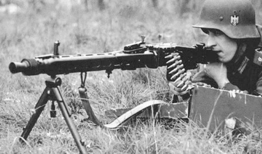 Arma de fuego coleccionistas en miniatura 1:6 la segunda guerra mundial alemán Waffen SS MG42 GPMG ametralladora 
