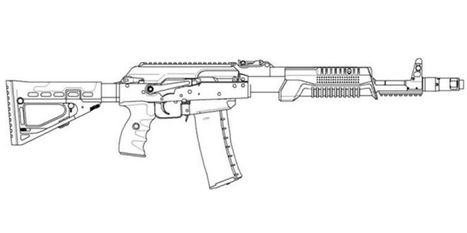 Ak 74 рисунок