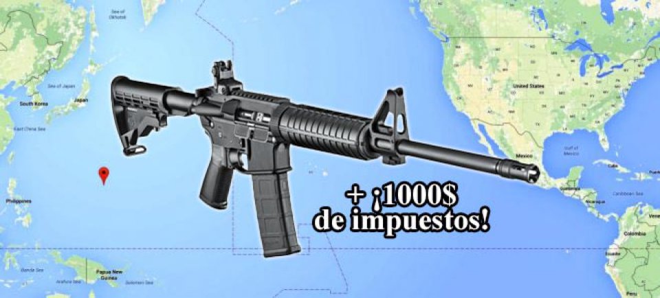 imagen de Armas no prohibidas pero sí prohibitivas: ¡1.000 dólares de impuestos!