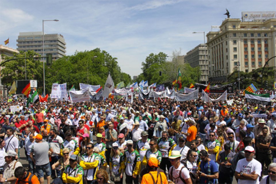 imagen de El sector de la caza se manifiesta este domingo ante la impunidad en redes sociales