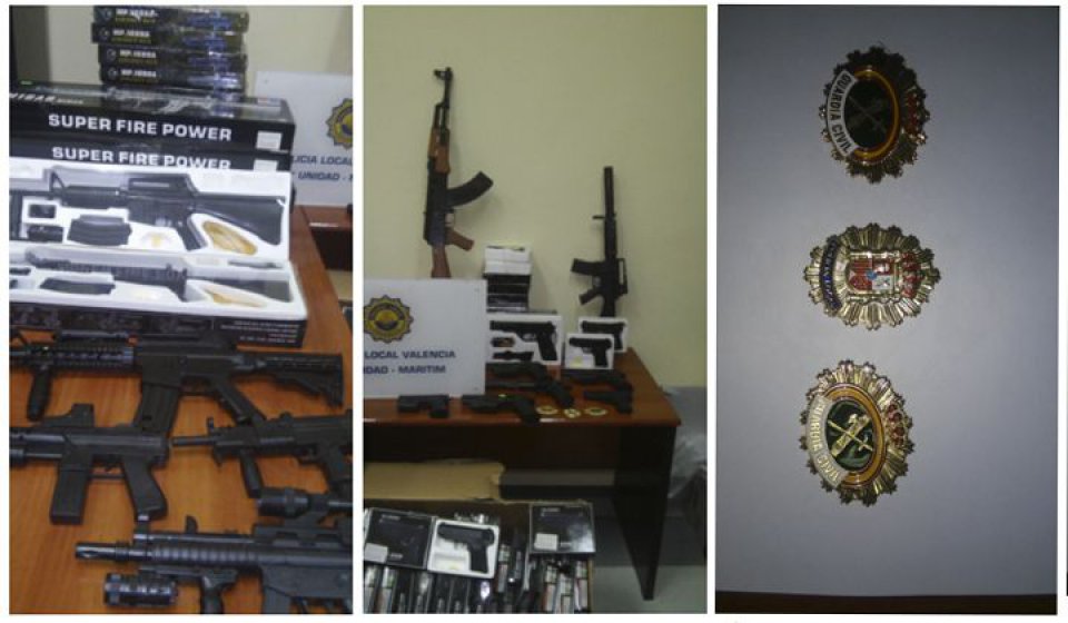 imagen de La Policía Local de Valencia interviene más de 140 armas de Airsoft