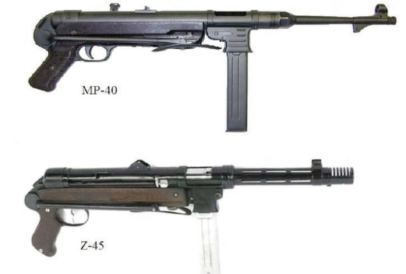 Comparação de metralhadora