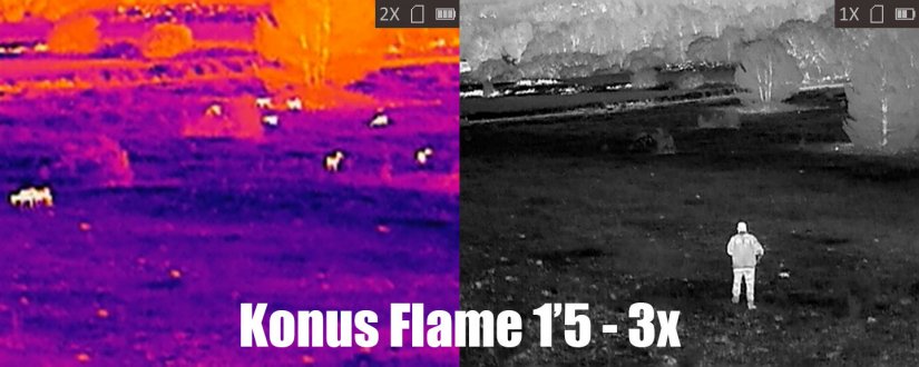 Deteccion animales y personas Konus Flame 1'5-3x