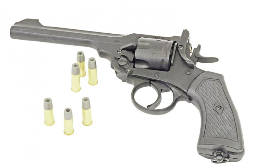 El Webley Mk VI es sin duda la mejor réplica del revólver, por algo está basada en los planos originales