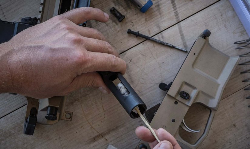 Limpieza para cañon armas