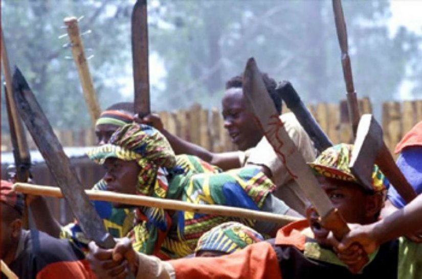 machete do genocídio de ruanda