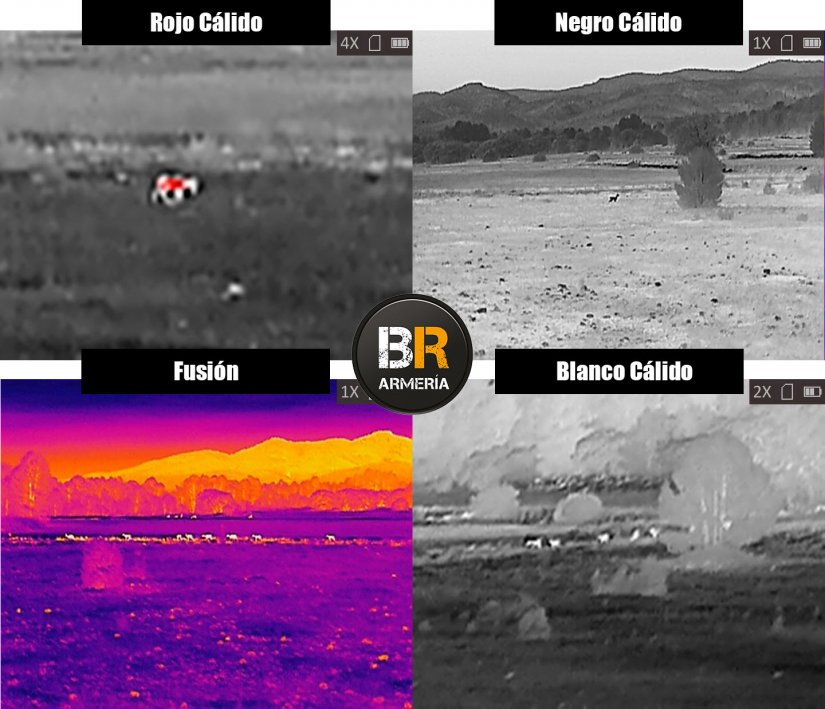 Modos de visión térmica