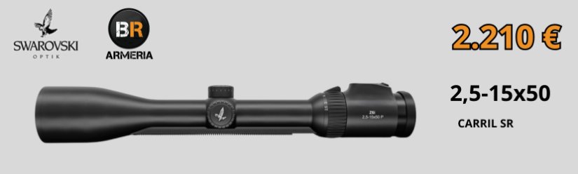 Visor Swarovski Z6i Gen3 2.5-15x50 4A-i Carril SR