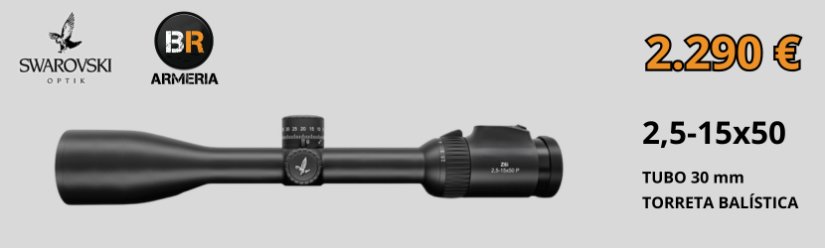 Visor Swarovski Z6i Gen3 2.5-15x50 BT L 4A-i